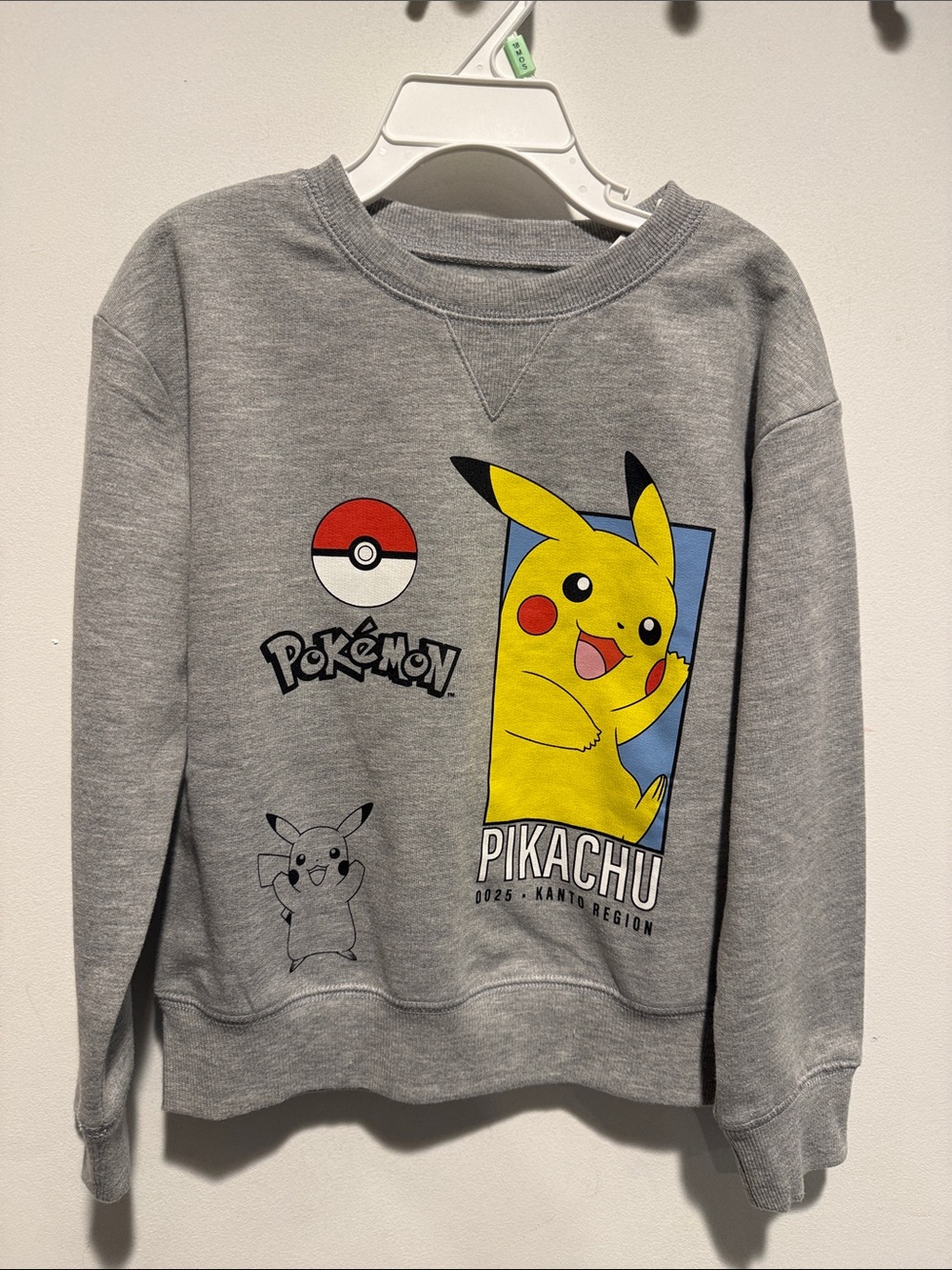 Pikachu Pokémon Gray Kids Sweatshirt